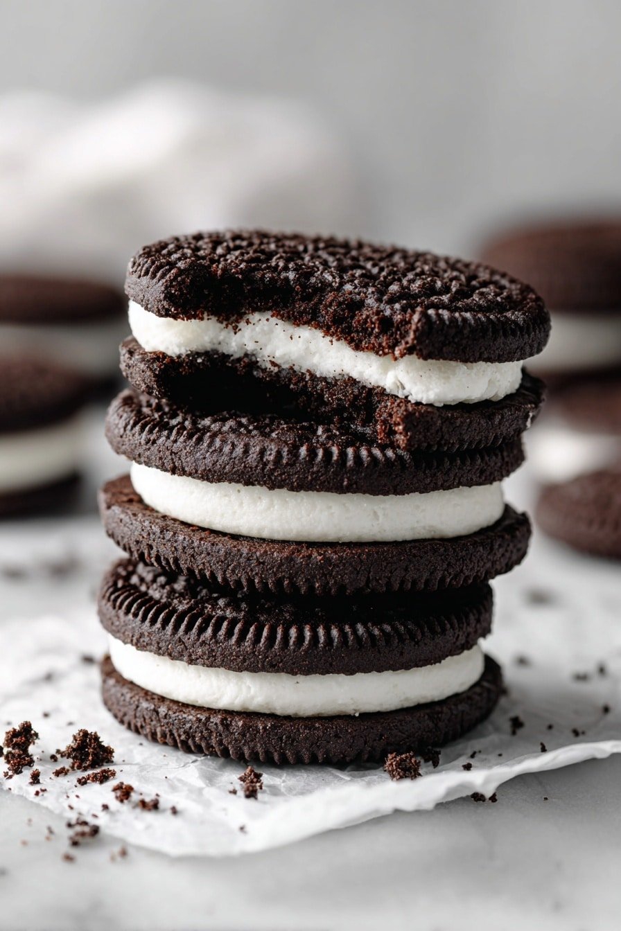 Black Velvet Cheesecake Cookies Recipe - Article Image 2 — Black Velvet Cheesecake Cookies, black cocoa cookies, cheesecake-filled cookies, easy chocolate cookies, creamy cheesecake cookies