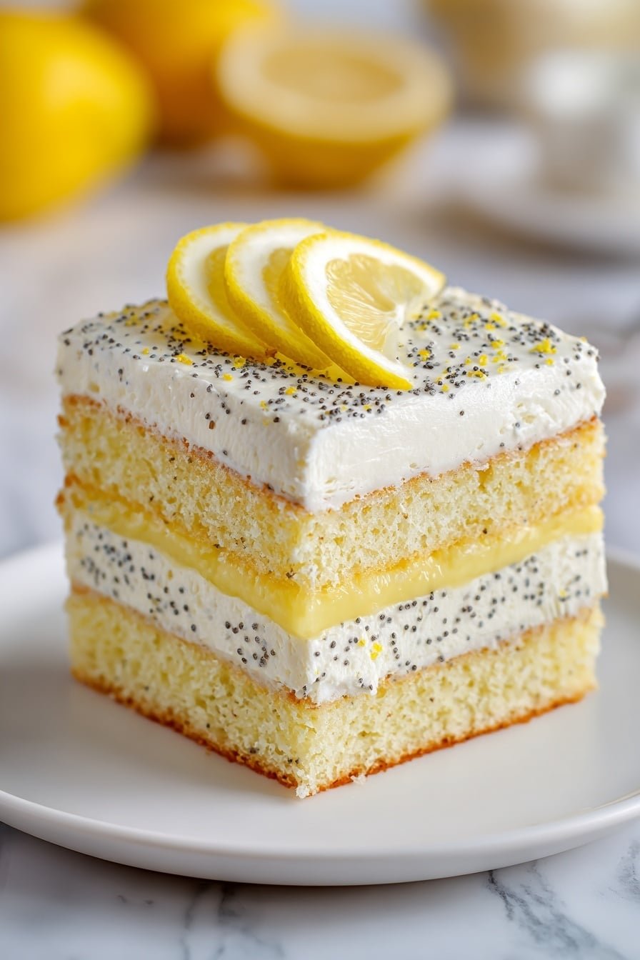 Lemon Poppy Seed Cake with Citrus Glaze Recipe - Article Image 1 — Lemon Poppy Seed Cake with Citrus Glaze, lemon poppy seed cake, citrus glaze cake, easy lemon cake recipe, moist lemon poppy seed dessert