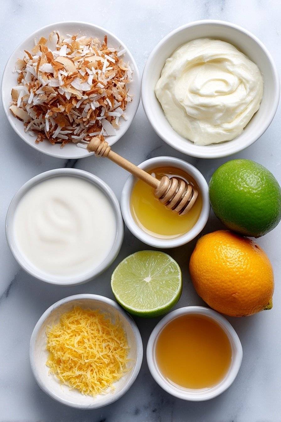 Orange Coconut Creamsicle Drink Recipe - Ingredients Image — Orange Coconut Creamsicle Drink, Tropical Citrus Drink, Summer Coconut Cocktail, Creamsicle-inspired Beverage, Easy Fruit Drinks