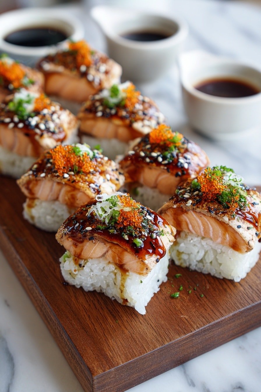 Spicy Salmon Sushi Bake Recipe - Article Image 1 — Spicy Salmon Sushi Bake, Salmon Sushi Bake recipe, Easy sushi bake, Salmon rice casserole, Japanese-inspired salmon dish