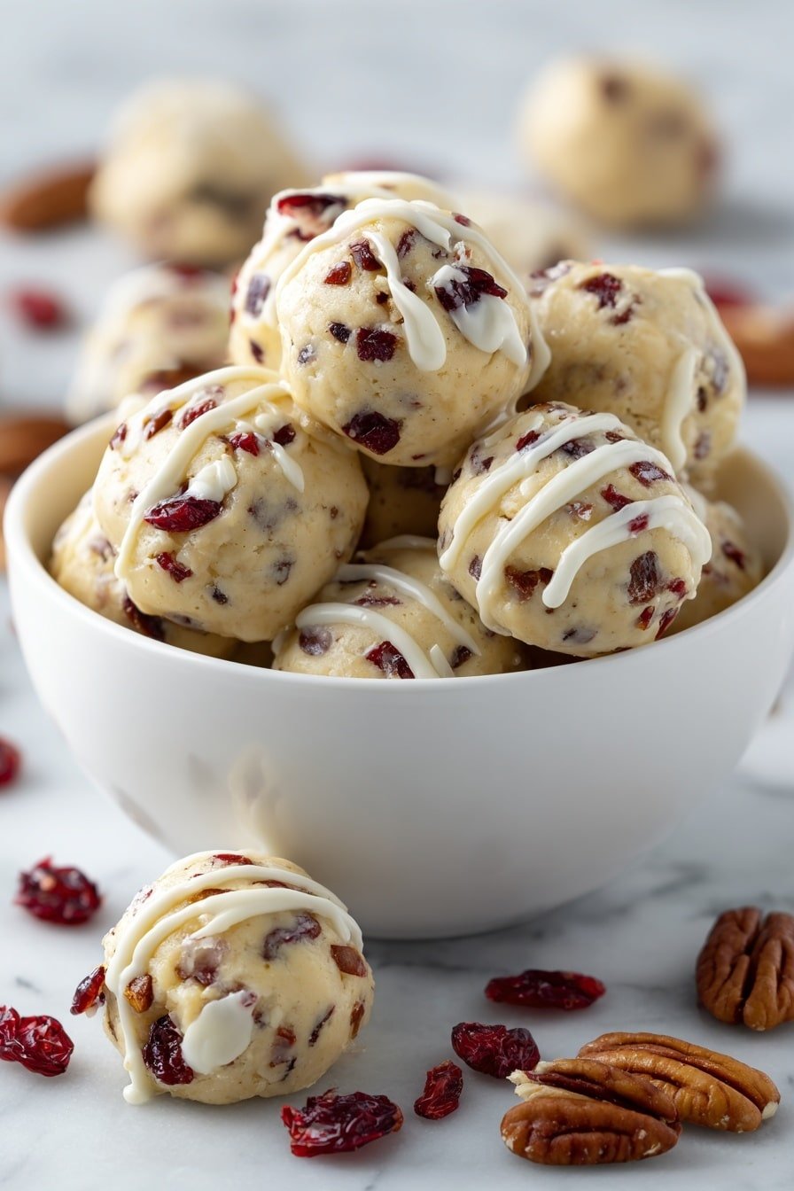 Cranberry Pecan White Chocolate Clusters Recipe - Article Image 2 — Cranberry Pecan White Chocolate Clusters, white chocolate clusters recipe, holiday snack ideas, easy no-bake treats, festive dessert bites