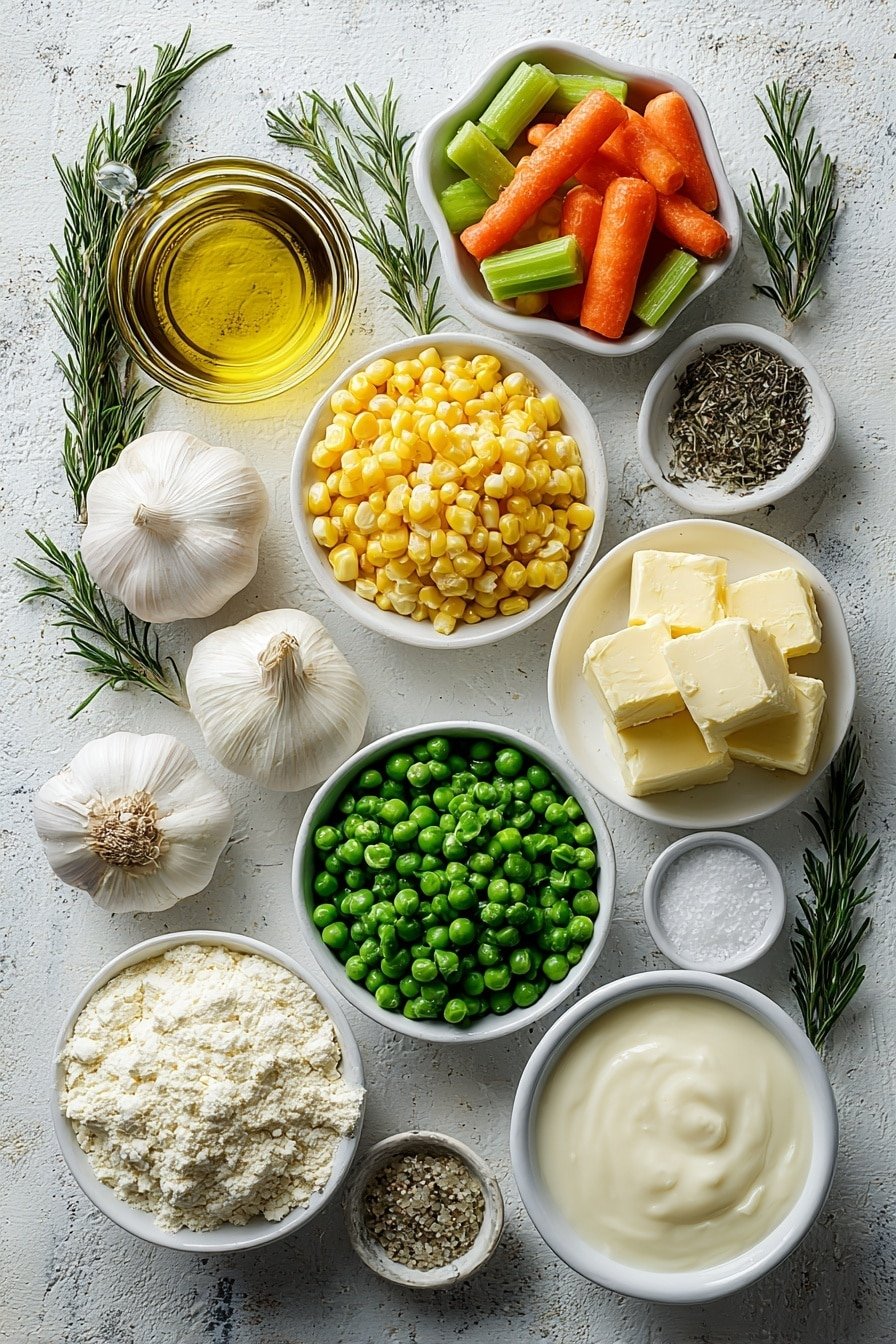 Creamy Vegetable Soup with Dairy-Free Milk Recipe - Ingredients Image — Creamy Vegetable Soup with Dairy-Free Milk, vegan creamy soup recipe, dairy-free vegetable soup, plant-based creamy soup, healthy dairy-free soup