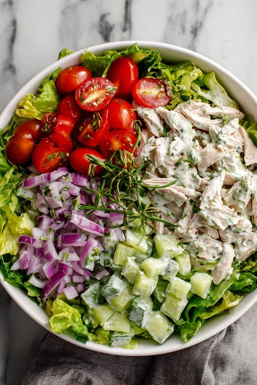 Tzatziki Chicken Salad Recipe - Article Image 2 — Tzatziki Chicken Salad, Greek-inspired chicken salad, easy tzatziki chicken dish, healthy chicken salad recipes, fresh cucumber chicken salad