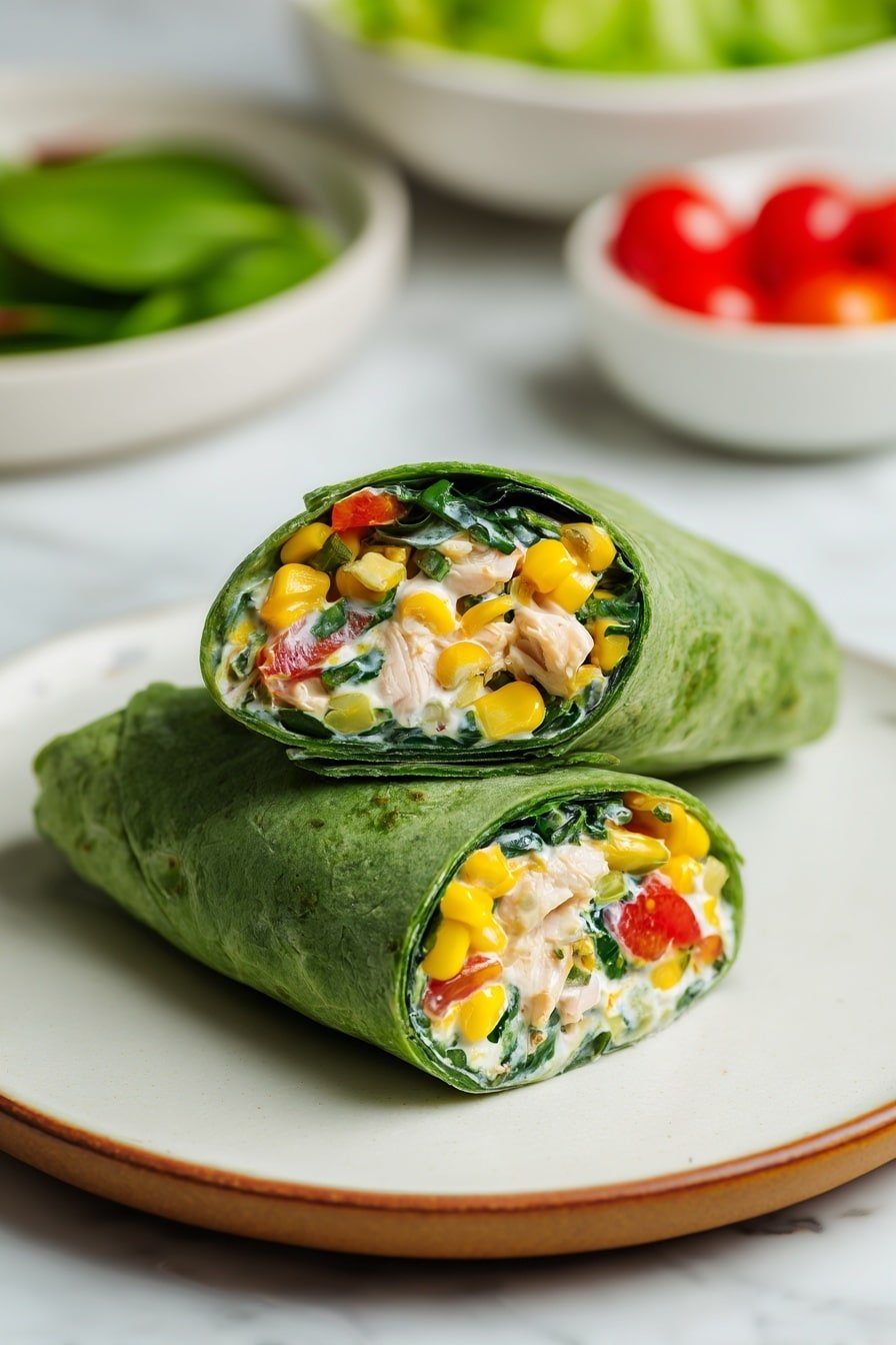 Green Goddess Chickpea Wraps Recipe - Article Image 2 — Green Goddess Chickpea Wraps, healthy chickpea wraps, vegetarian lunch ideas, easy veggie wraps, quick plant-based recipes