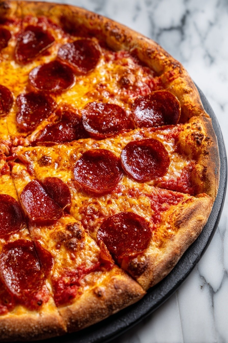 Cheese Pepperoni Pizza Chips Recipe - Article Image 1 — Cheese Pepperoni Pizza Chips, cheesy pizza snack, homemade pizza chips, easy appetizer recipes, crispy pepperoni chips