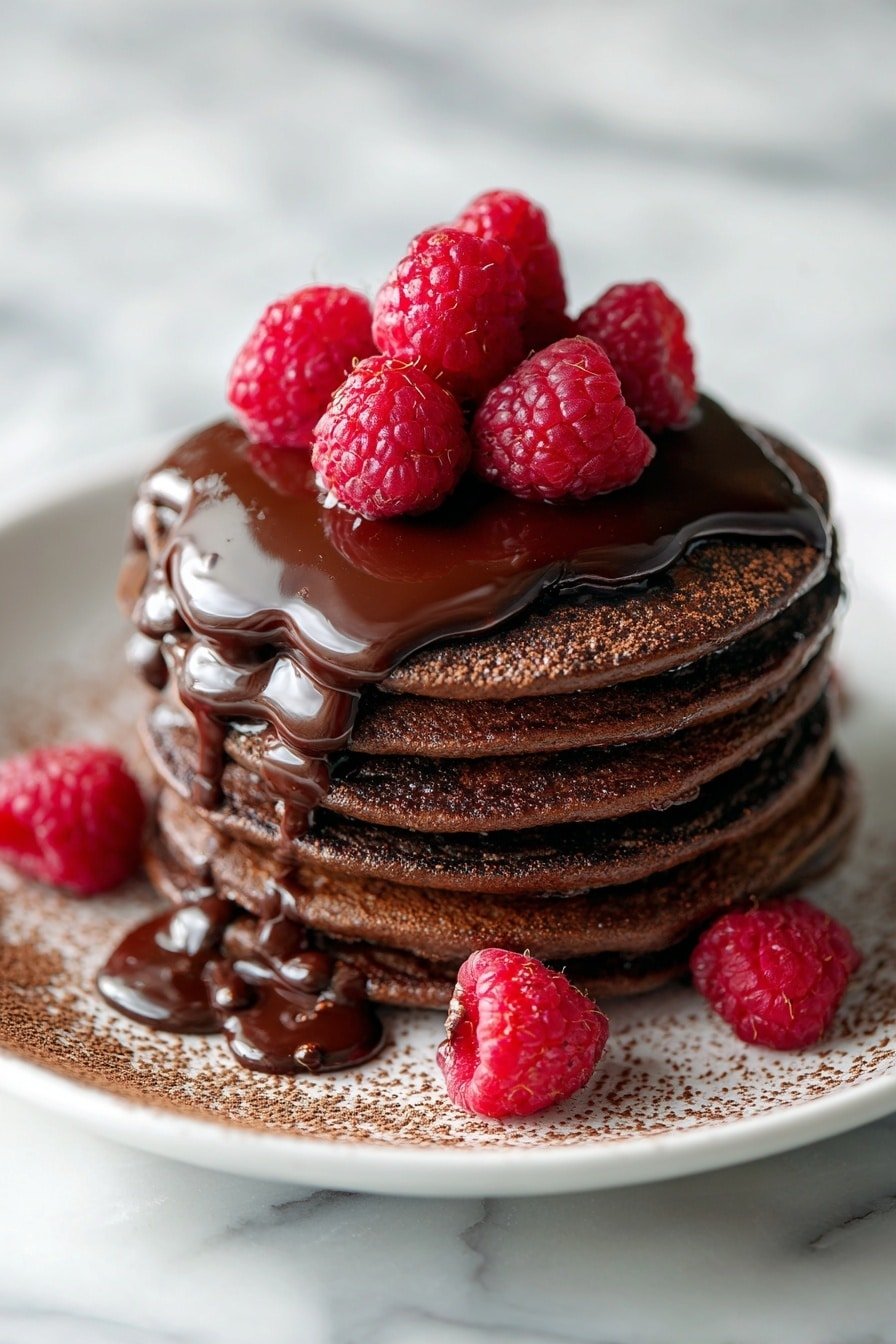 Chocolate Protein Pancakes Recipe - Article Image 2 — Chocolate Protein Pancakes, easy healthy breakfast, high-protein pancake recipe, chocolate banana pancakes, quick nutritious breakfast
