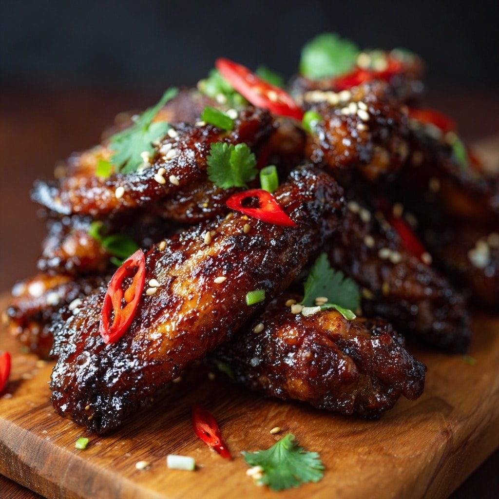 Sticky Chinese Chicken Wings Recipe - Article Image 1 — Sticky Chinese Chicken Wings, Chinese Chicken Wings recipe, Asian chicken wings, baked Chinese chicken wings, flavorful chicken wing recipe