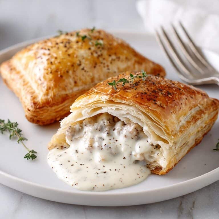 Chicken Wellington with Dijon Cream Sauce Recipe