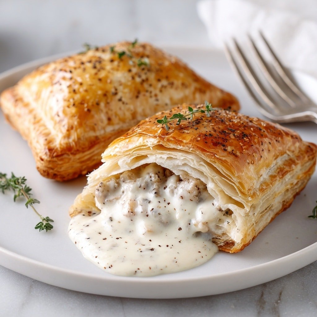 Chicken Wellington with Dijon Cream Sauce Recipe