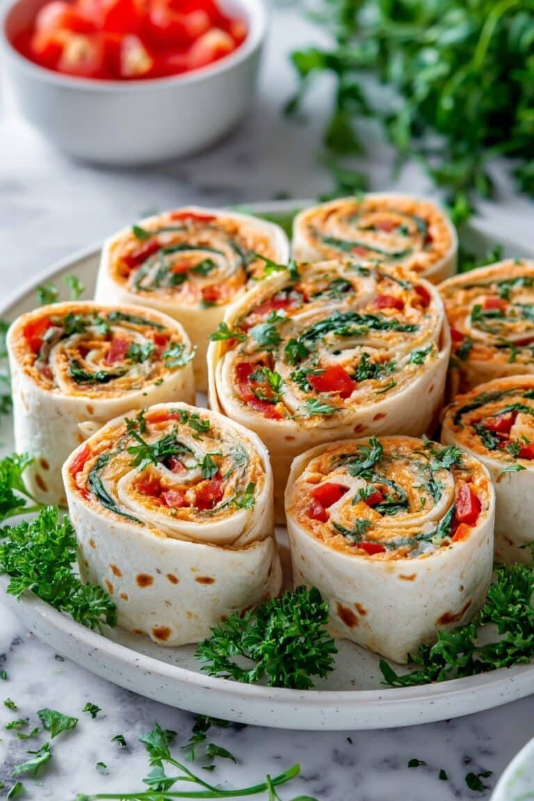 Veggie Tortilla Roll-Ups for Easy Lunch Recipe