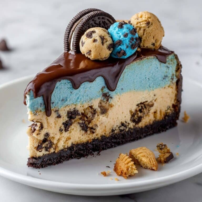 Cookie Monster Cheesecake Bars Recipe
