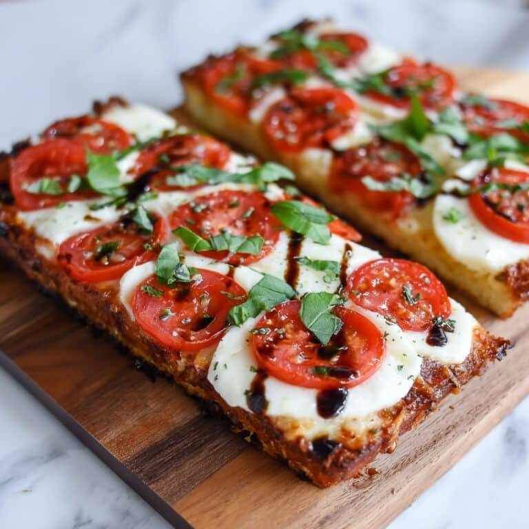 Easy Margherita Flatbread Pizza Recipe