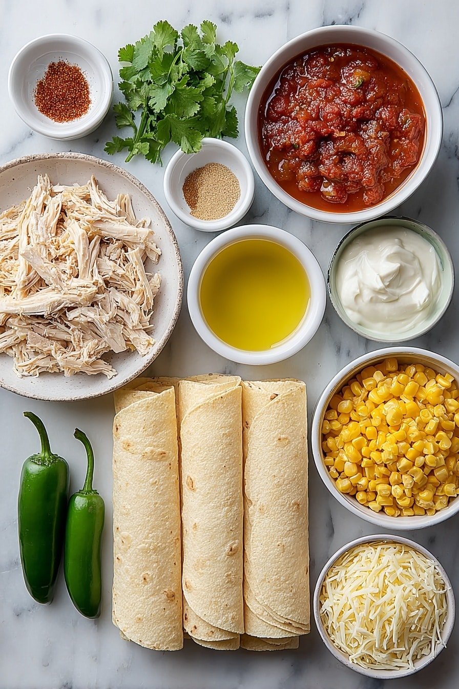 Chicken Tortilla Soup Recipe - Ingredients Image — Chicken Tortilla Soup, easy chicken tortilla soup recipe, comforting tortilla soup, quick healthy tortilla soup, savory chicken soup with tortilla strips