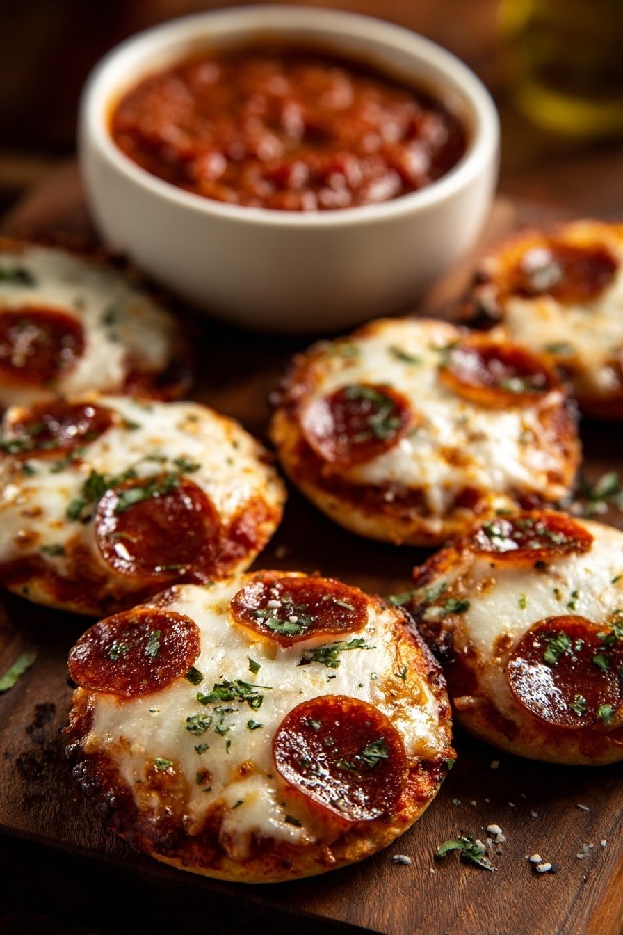 Cheesy Pepperoni Snack Bites Recipe - Article Image 1 — Cheesy Pepperoni Snack Bites, easy snack recipes, party appetizer ideas, quick appetizer recipes, cheesy pepperoni bites