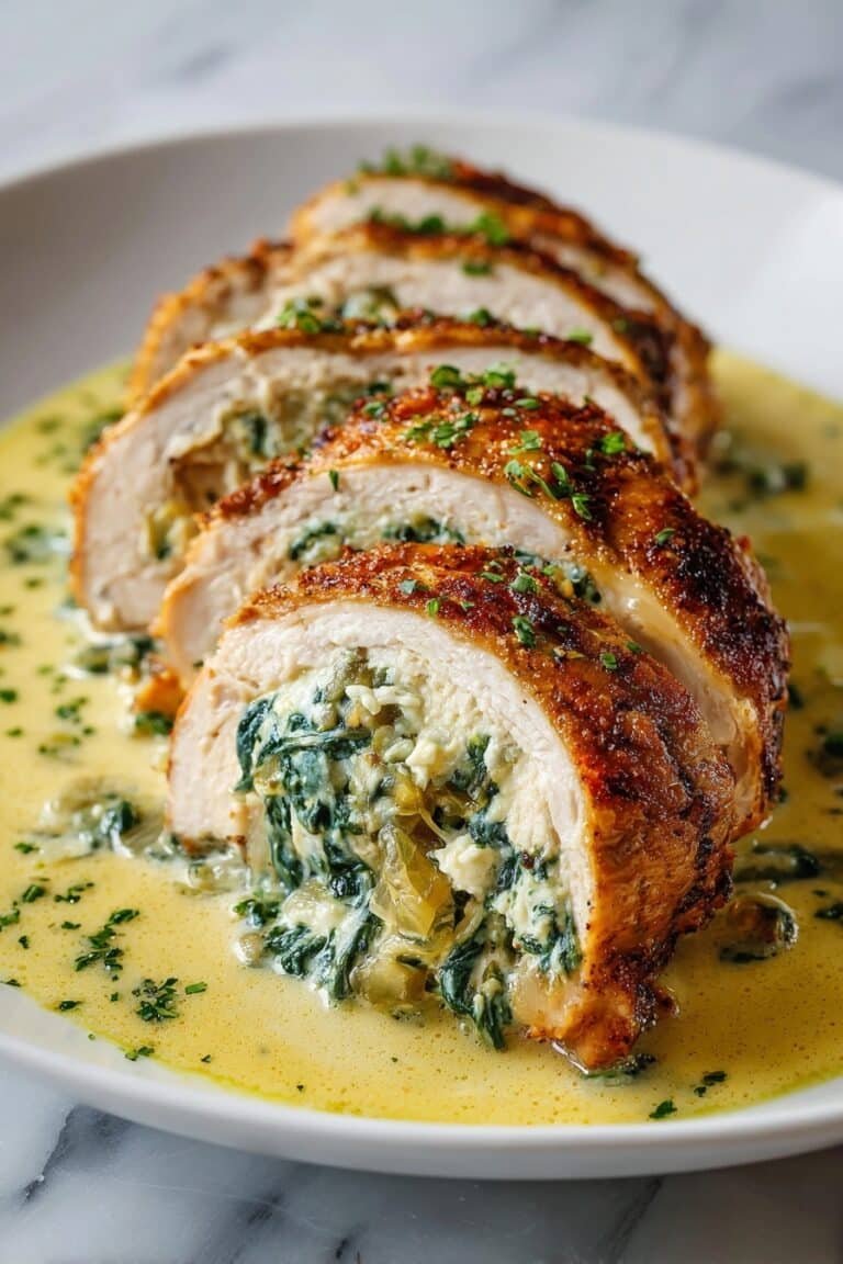 Spinach Stuffed Chicken Breast Recipe