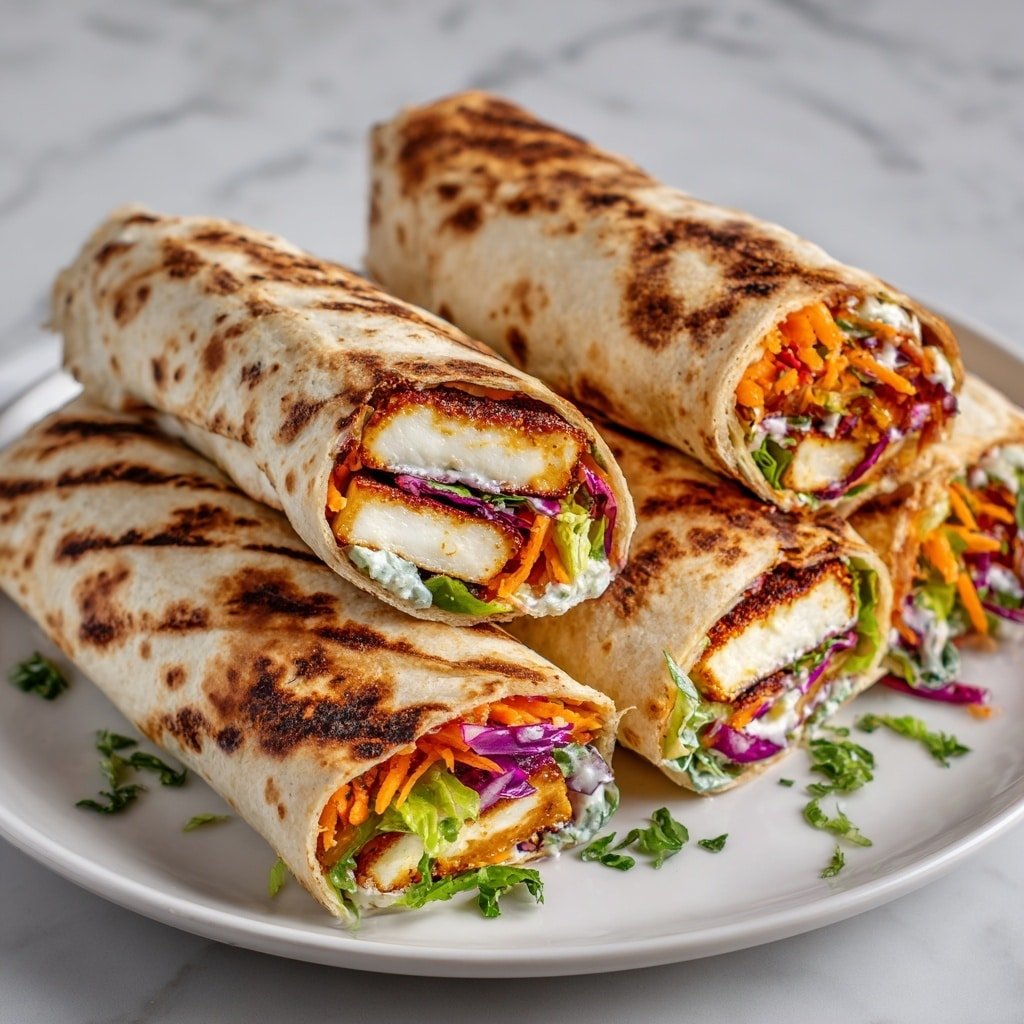 Sweet Chili Halloumi Wraps Recipe - Article Image 2 — Sweet Chili Halloumi Wraps, delicious halloumi wraps, quick vegetarian wraps, flavorful lunch ideas, easy dinner recipes