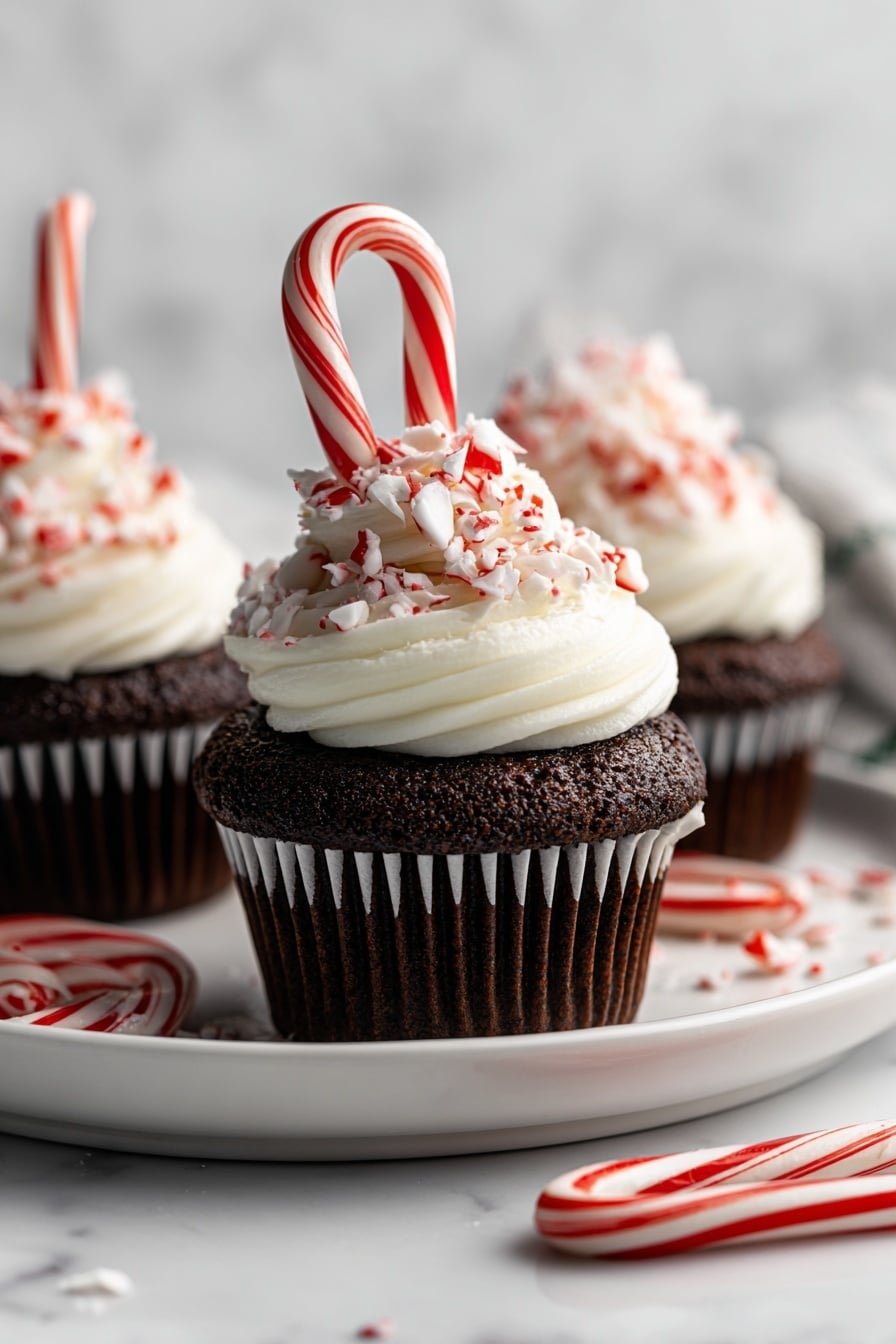 Peppermint Chocolate Cupcakes Recipe - Article Image 2 — Peppermint Chocolate Cupcakes, peppermint chocolate cupcakes, festive cupcake recipe, mint chocolate dessert, chocolate cupcake with peppermint