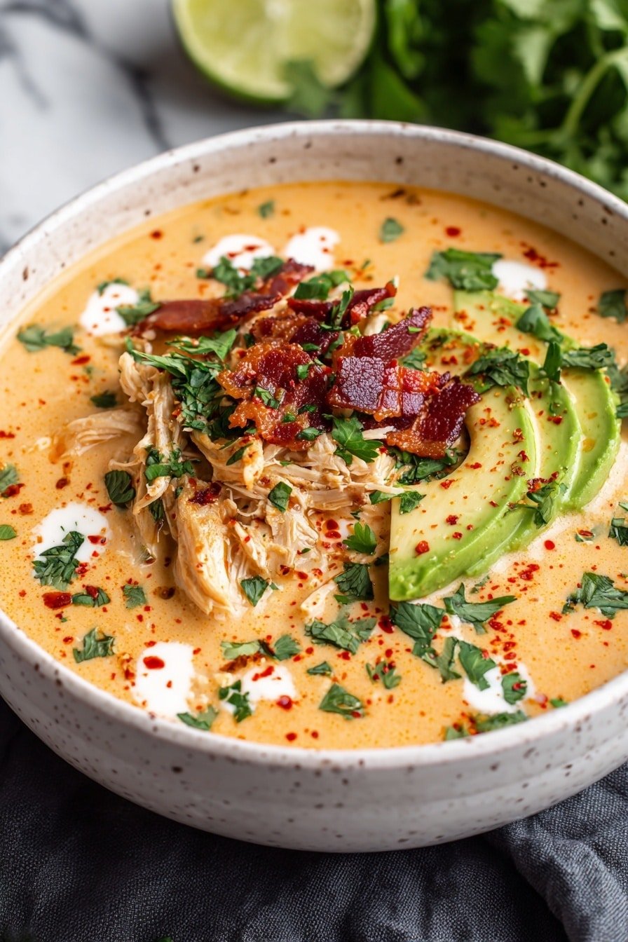 Creamy Chicken Enchilada Soup Recipe - Article Image 2 — Creamy Chicken Enchilada Soup, Chicken Enchilada Soup, Easy Enchilada Soup, Cozy Soup Recipes, Comforting Chicken Soup