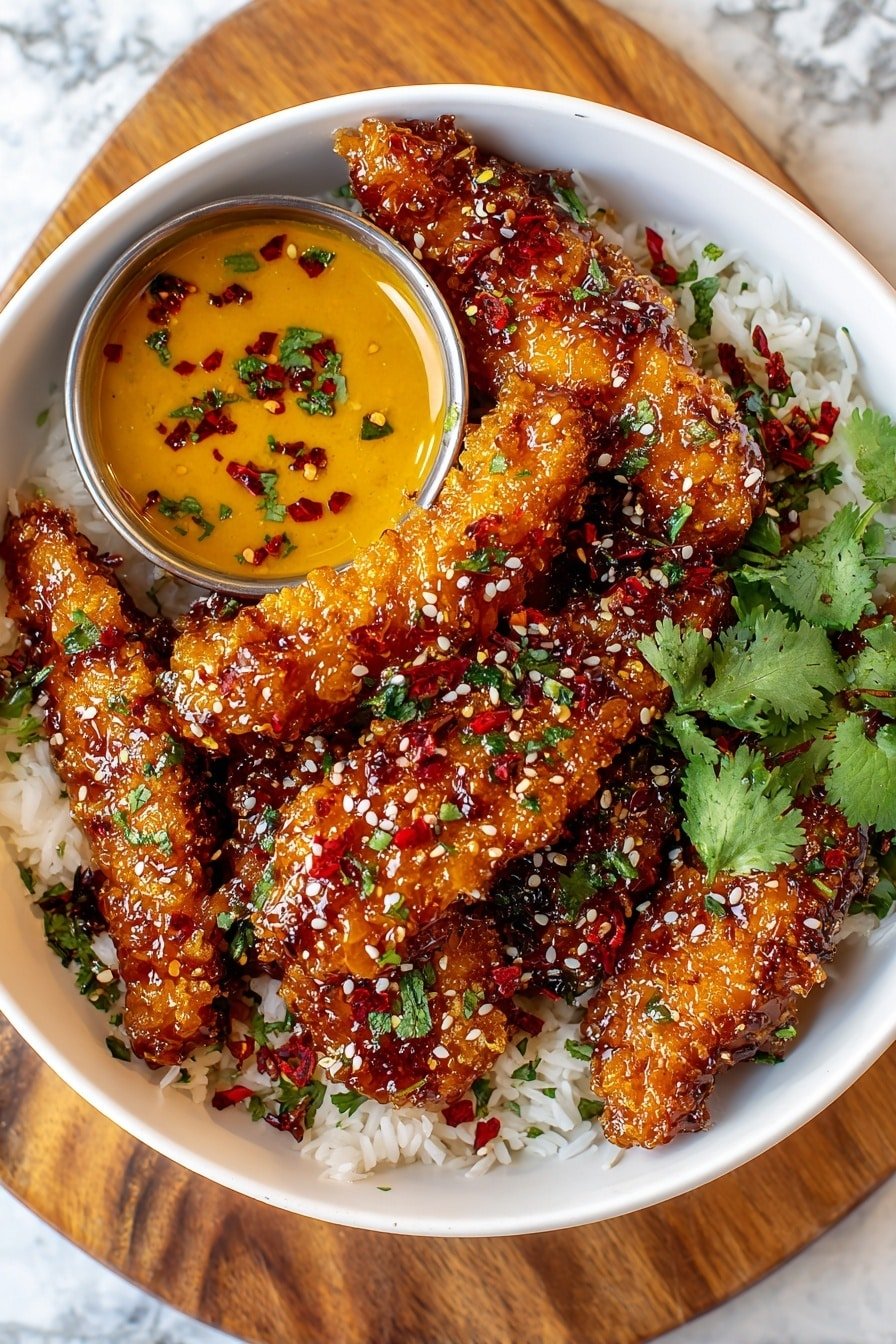 Spicy Bang Bang Chicken Recipe - Article Image 2 — Spicy Bang Bang Chicken, spicy chicken recipe, crispy chicken dinner, easy Asian chicken, flavorful chicken dish