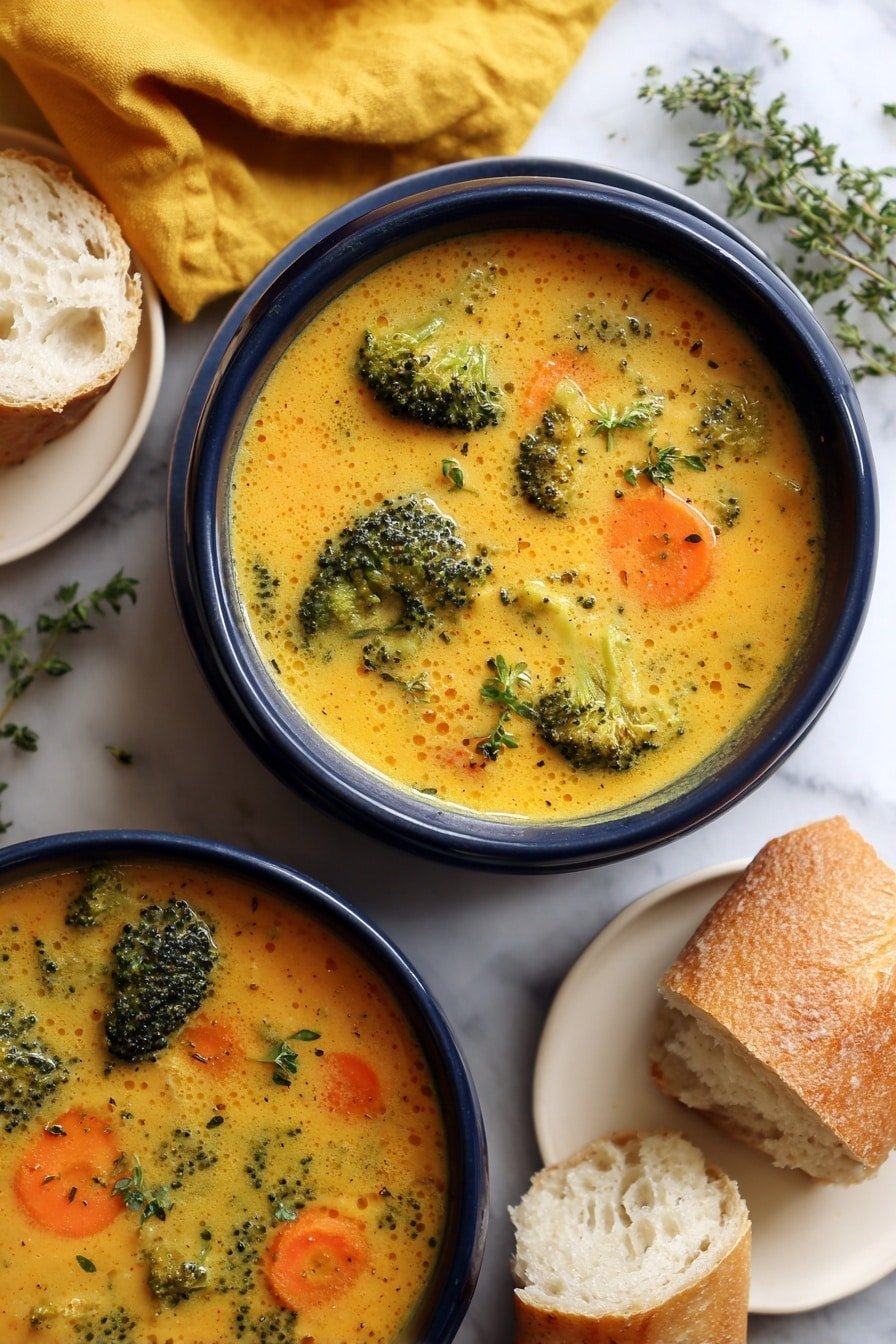 Roasted Broccoli Cheddar Soup Recipe - Article Image 1 — Roasted Broccoli Cheddar Soup, Broccoli cheddar soup, creamy broccoli soup, homemade soup recipes, easy vegetable soup