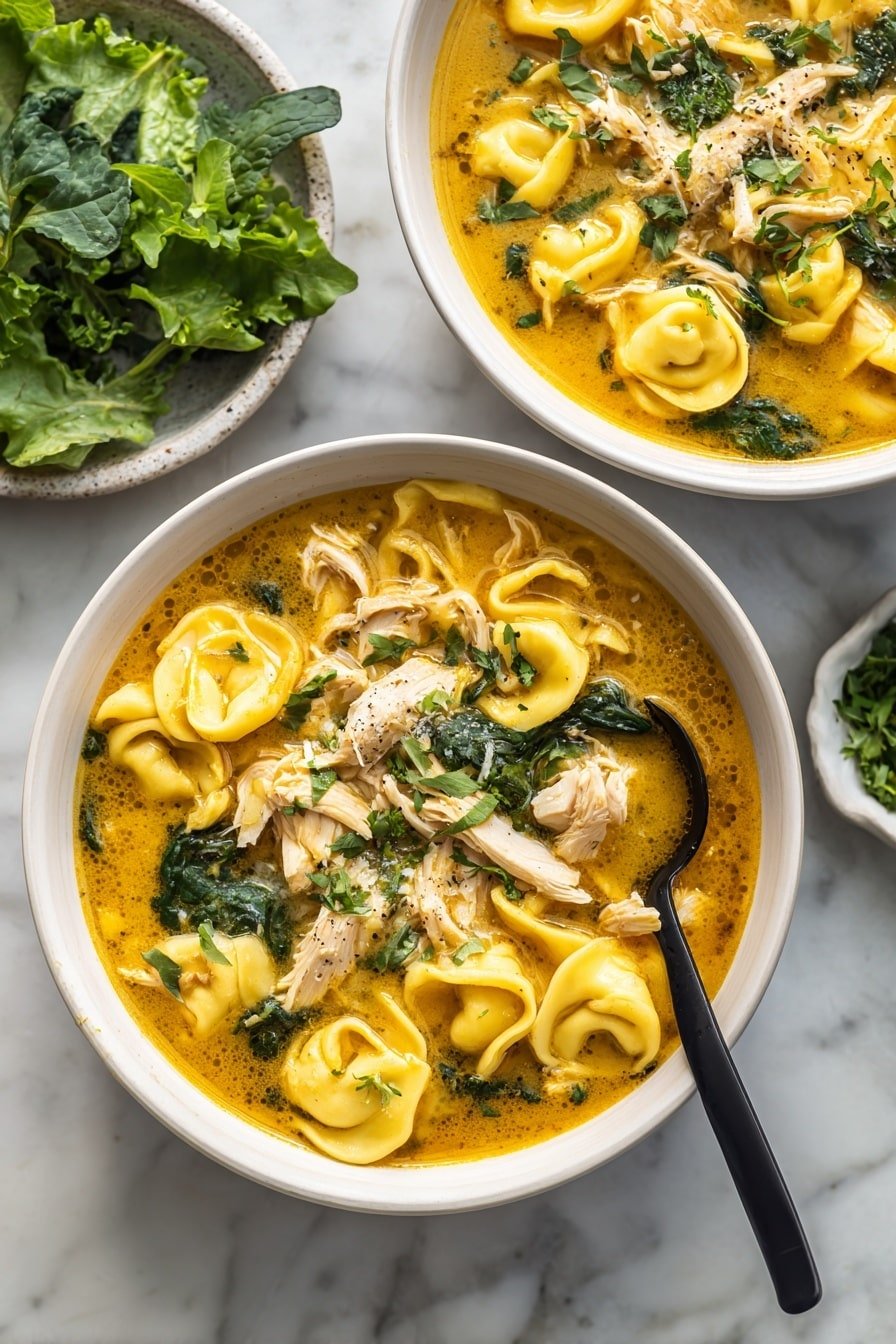 Creamy Blackened Chicken Tortellini Soup Recipe - Article Image 2 — Creamy Blackened Chicken Tortellini Soup, Blackened Chicken Tortellini Soup, Creamy Tortellini Soup with Chicken, Hearty Chicken Tortellini Soup, Easy Creamy Soup Recipes