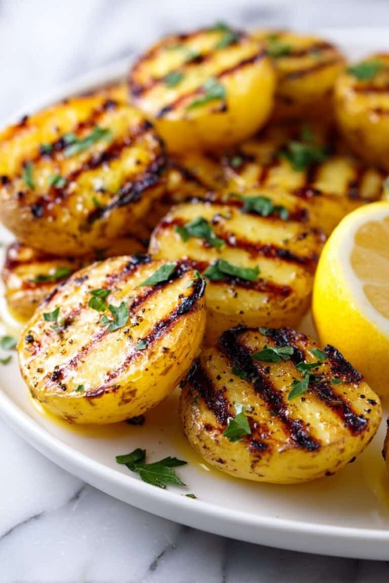 Grilled Baby Potatoes with Turkey Bacon Recipe