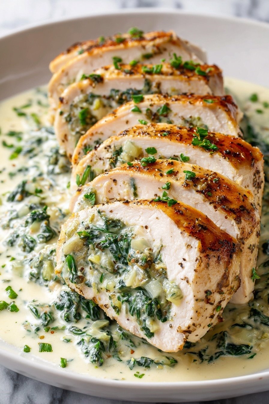Spinach Stuffed Chicken Breast Recipe - Article Image 2 — Spinach Stuffed Chicken Breast, Stuffed Chicken Breast Recipes, Easy Chicken Dinner, Healthy Chicken Recipes, Cheesy Spinach Chicken