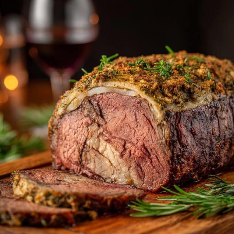 Herb Crusted Prime Rib Recipe