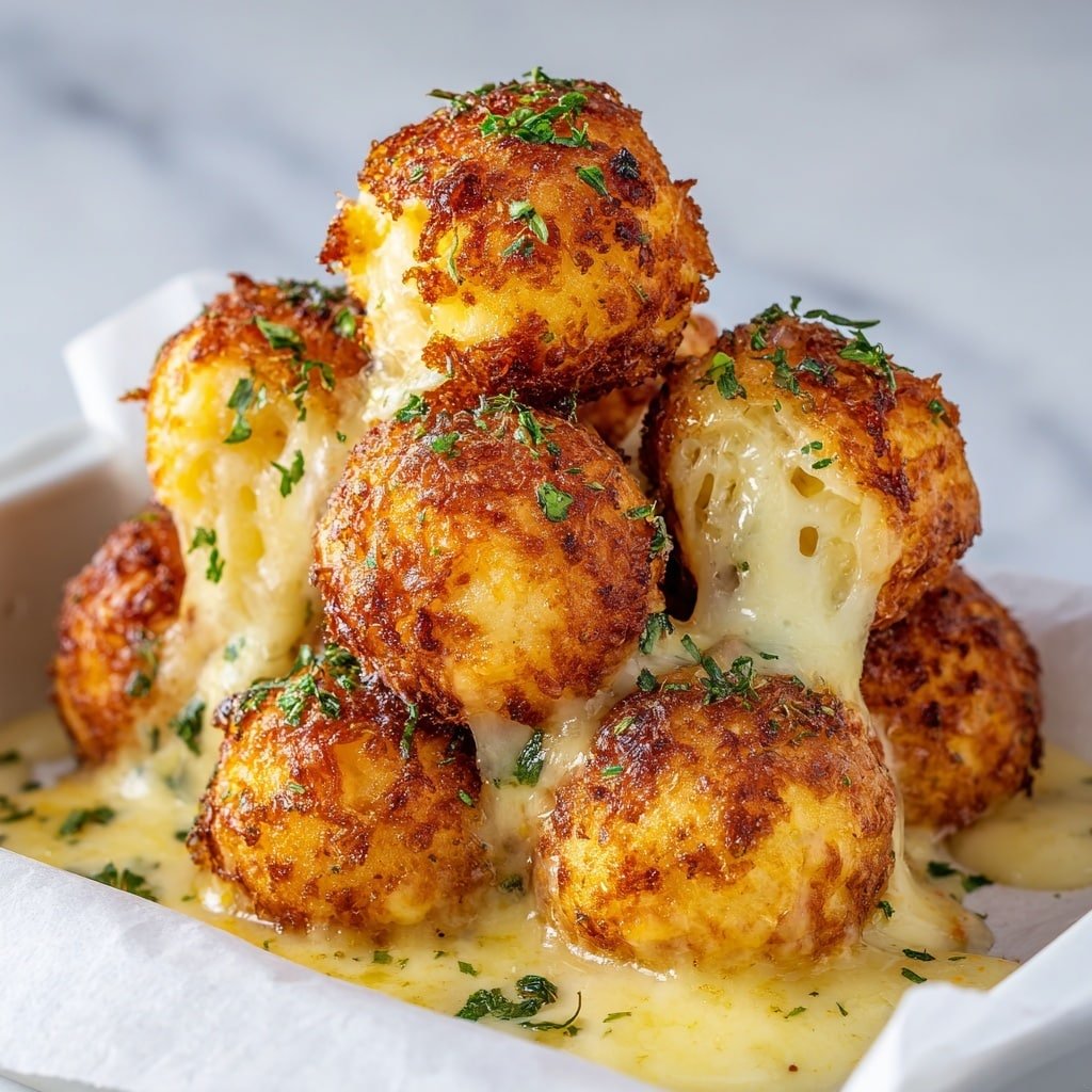 Cheesy Parmesan Mozzarella Bites Recipe - Article Image 1 — Cheesy Parmesan Mozzarella Bites, cheesy appetizer recipes, cheesy snack ideas, easy cheese bites, melted cheesy snacks