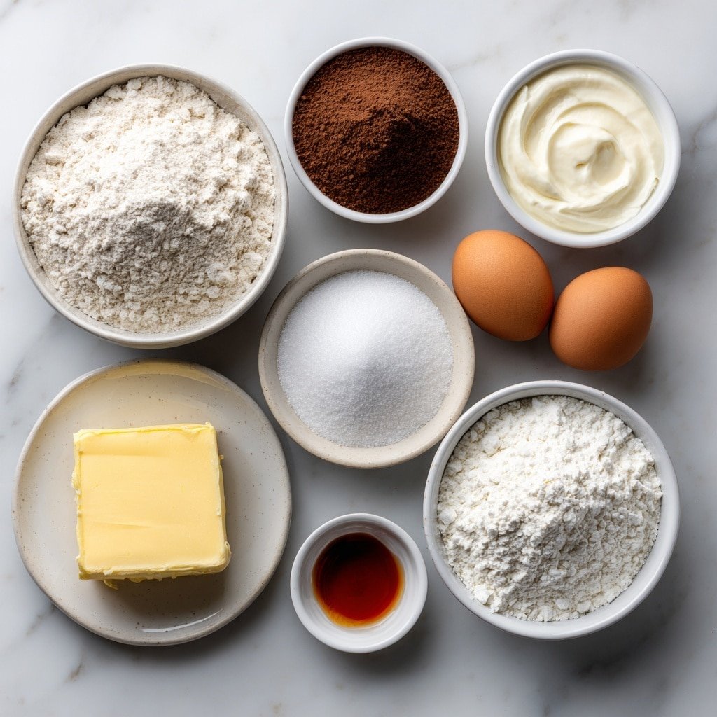 Heart-Shaped Red Velvet Pancakes Recipe - Ingredients Image — Heart-Shaped Red Velvet Pancakes, Red Velvet Pancakes, Valentine Breakfast Ideas, Easy Heart-Shaped Pancake Recipe, Romantic Breakfast Recipes