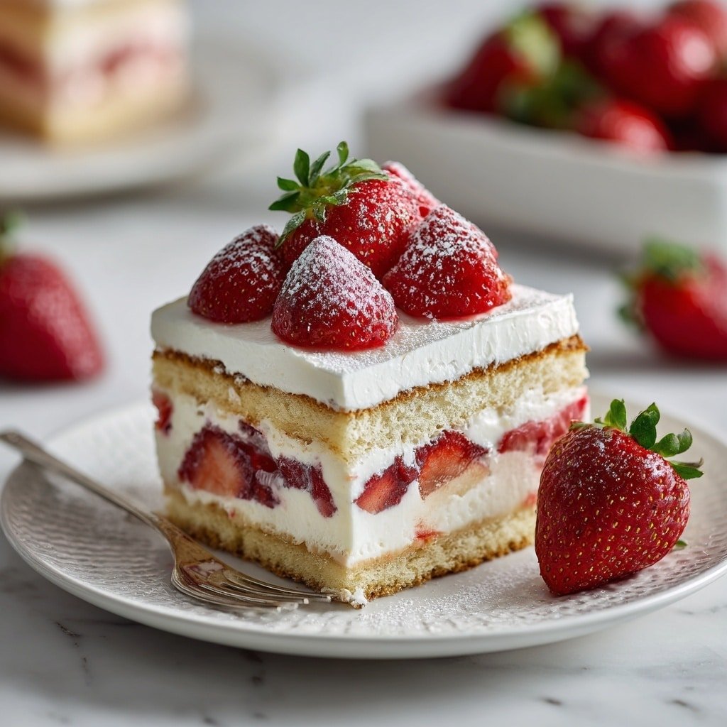 Strawberry Tiramisu Dessert Recipe - Article Image 2 — Strawberry Tiramisu, Strawberry Tiramisu Dessert, Easy Strawberry Tiramisu, No-Bake Strawberry Tiramisu, Italian Strawberry Dessert