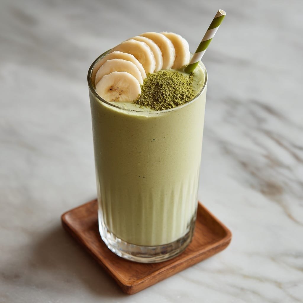 Banana Matcha Green Smoothie Recipe - Article Image 2 — Banana Matcha Green Smoothie, healthy green smoothie recipes, quick breakfast smoothies, creamy matcha smoothies, nutritious fruit smoothies