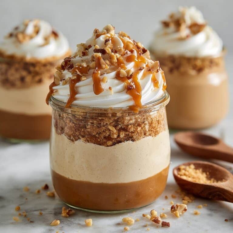 Peanut Butter Mousse with Crunchy Peanuts Recipe