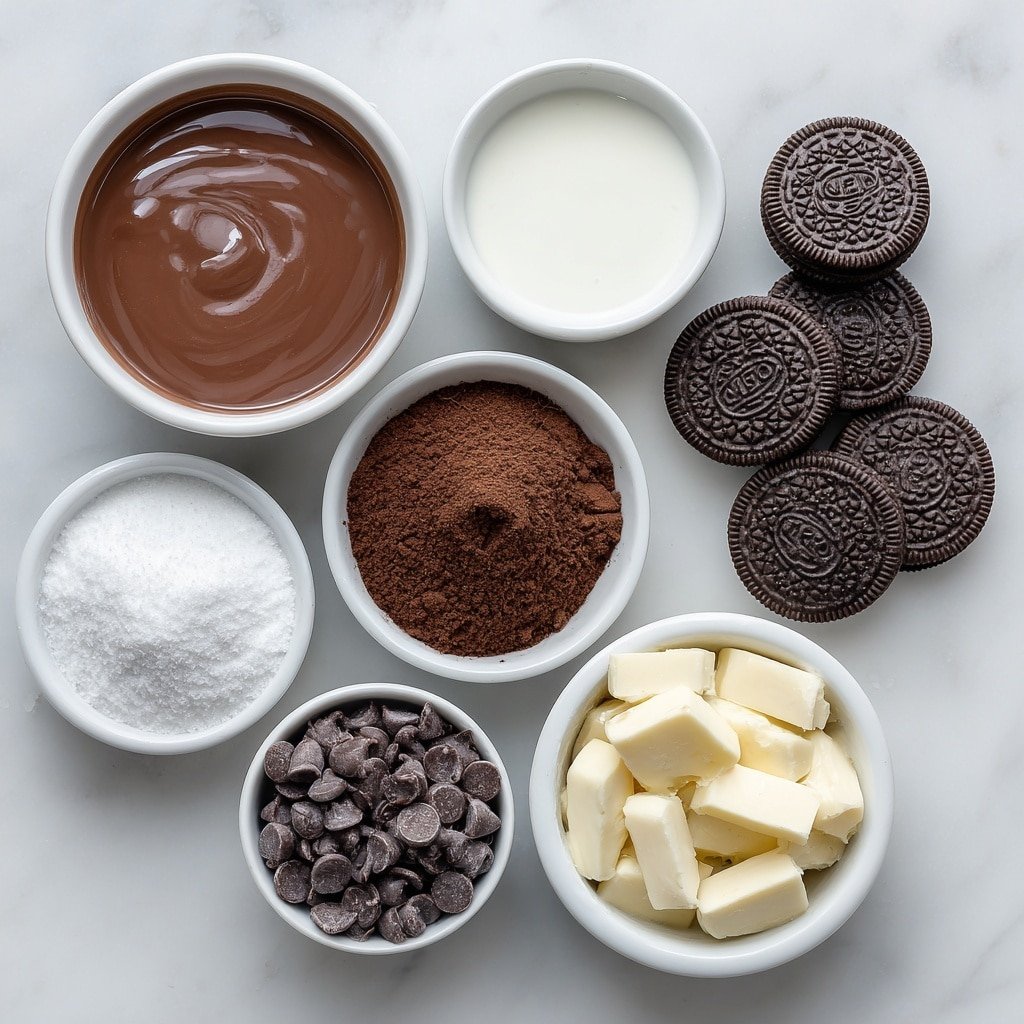 Chocolate Oreo Protein Ice Cream Recipe - Ingredients Image — Chocolate Oreo Protein Ice Cream, healthy protein ice cream, easy Oreo ice cream recipe, homemade protein dessert, no-churn chocolate ice cream