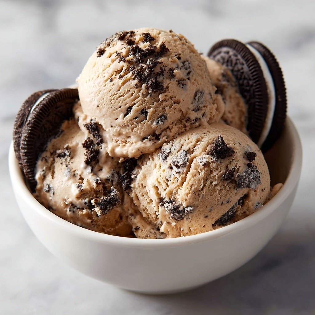 Chocolate Oreo Protein Ice Cream Recipe - Article Image 1 — Chocolate Oreo Protein Ice Cream, healthy protein ice cream, easy Oreo ice cream recipe, homemade protein dessert, no-churn chocolate ice cream
