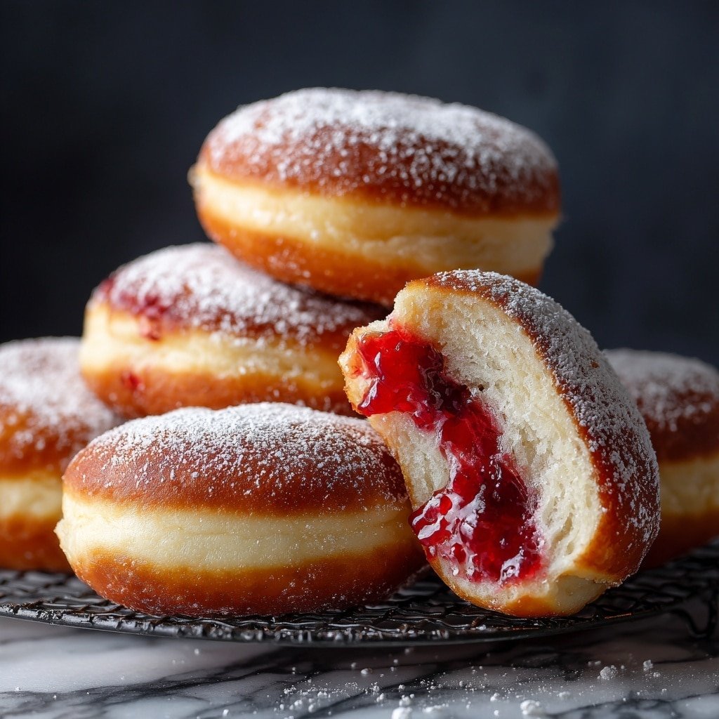 Jelly-Filled Donuts Recipe - Article Image 2 — Jelly-Filled Donuts, homemade jelly-filled donuts, how to make jelly-filled donuts, soft fluffy donuts with jelly, easy donut filling recipes