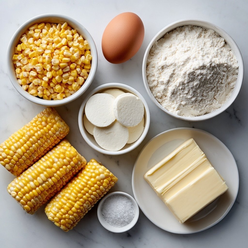 Venezuelan Sweet Corn Cachapas Recipe - Ingredients Image — Venezuelan Sweet Corn Cachapas, Venezuelan Cachapas Recipe, Corn Pancakes Venezuelan Style, Venezuelan Breakfast Ideas, Easy Venezuelan Corn Dishes