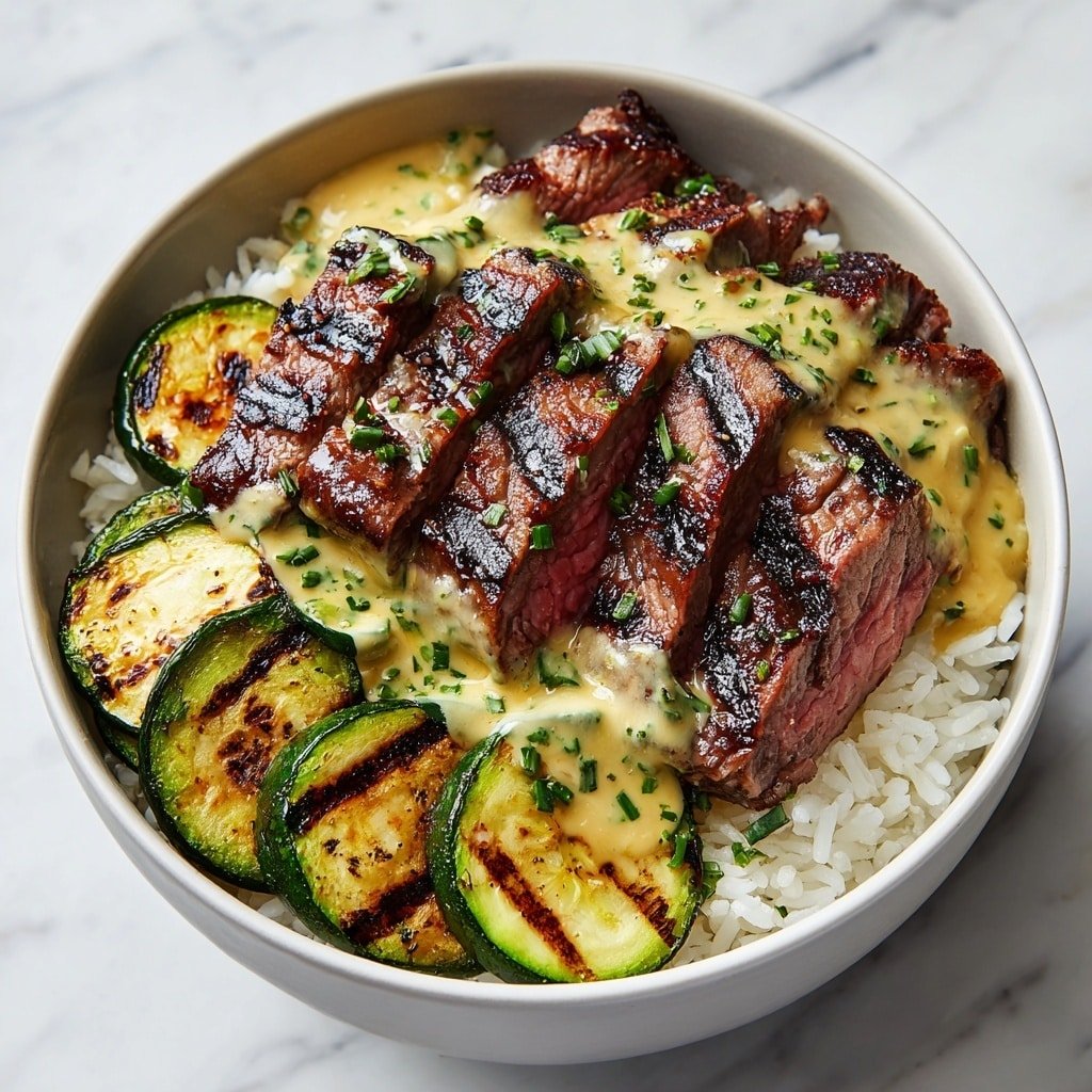 Grilled Steak and Zucchini Bowls Recipe - Article Image 2 — Grilled Steak and Zucchini Bowls, grilled steak zucchini recipe, easy grilled steak bowls, healthy zucchini dinner, flavorful steak vegetable bowls