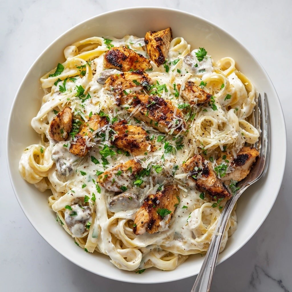 Chicken Carbonara Pasta Recipe - Article Image 1 — Chicken Carbonara Pasta, easy chicken pasta recipe, creamy carbonara sauce, comforting Italian pasta, quick dinner recipes