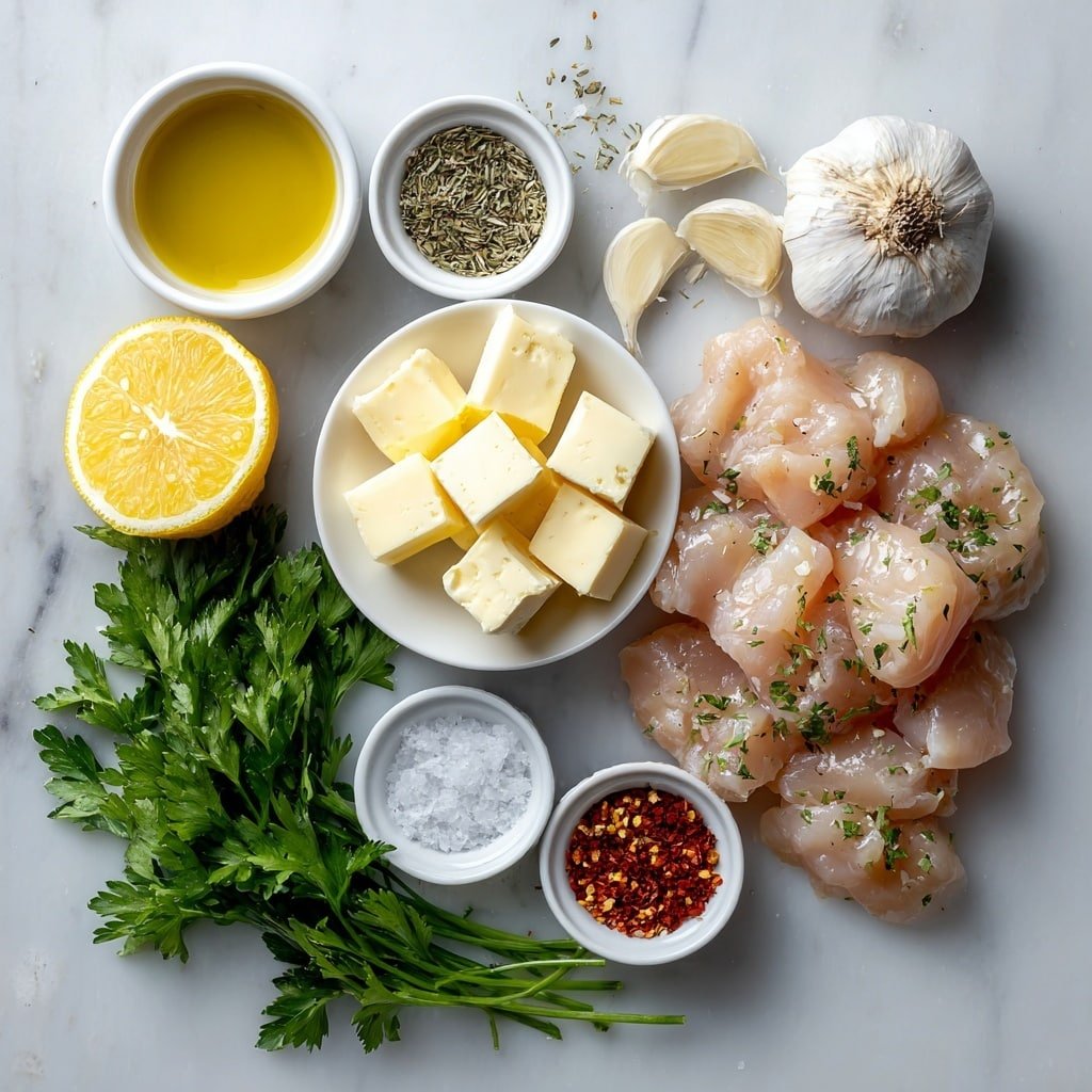 Garlic Butter Chicken Spiedini Recipe - Ingredients Image — Garlic Butter Chicken Spiedini, chicken skewer recipes, grilled chicken with garlic and lemon, Italian-inspired chicken dishes, easy summer chicken dinner