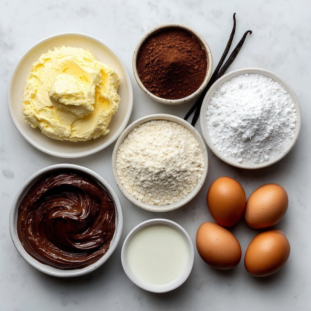 Vegan Nutella Linzer Cookies Recipe - Ingredients Image — Vegan Nutella Linzer Cookies, Vegan Linzer Cookies, Vegan Nutella Cookies, Dairy-Free Holiday Cookies, Chocolate Hazelnut Vegan Cookies