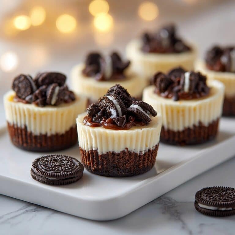 Mini Oreo Cheesecakes with Whipped Cream Recipe