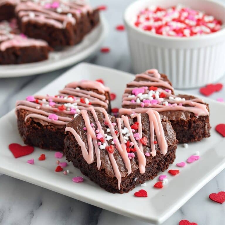 Heart-Shaped Brownies Recipe