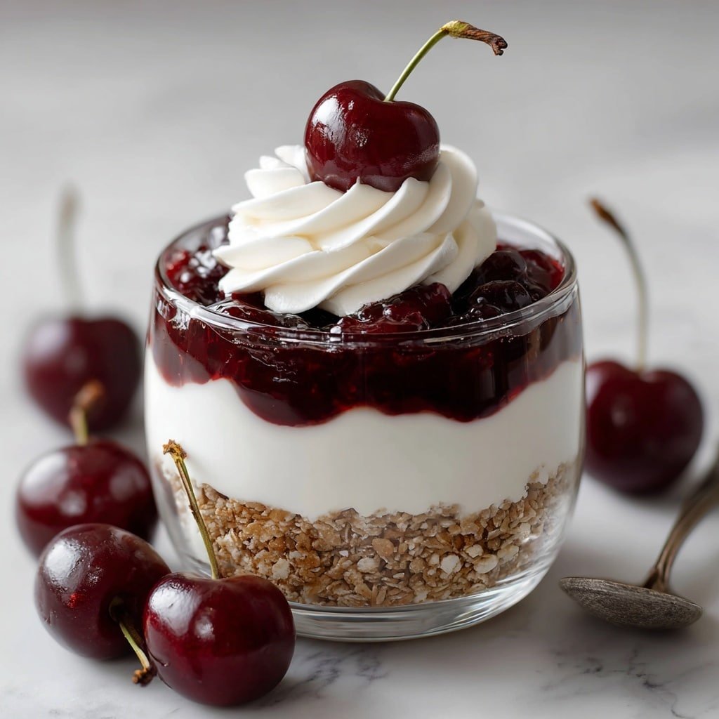 Easy Cherry Crisp Recipe - Article Image 2 — Easy Cherry Crisp, cherry crisp dessert, how to make cherry crisp, cherry crisp with oats, simple cherry dessert