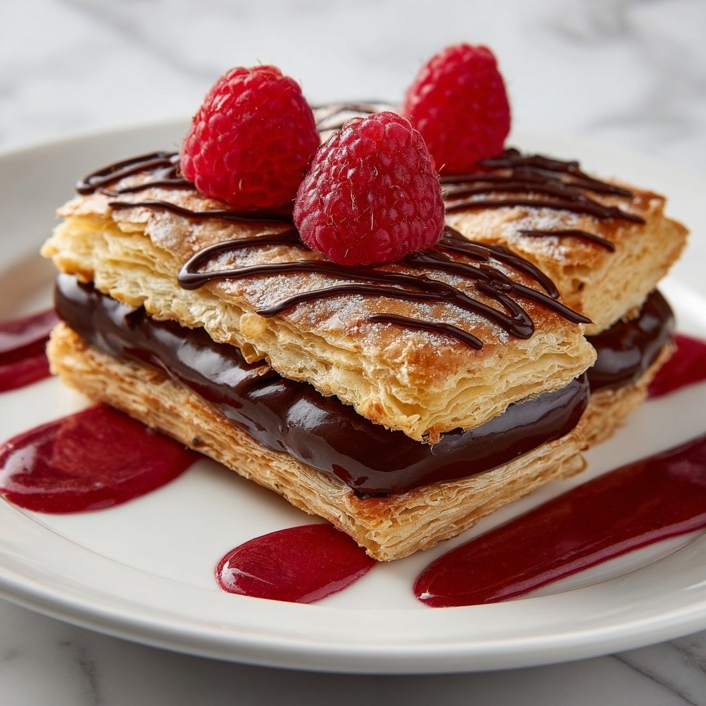 Chocolate Fudge Pop Tarts with Raspberry Glaze Recipe - Article Image 2 — Chocolate Fudge Pop Tarts with Raspberry Glaze, homemade pop tart recipe, easy breakfast treats, chocolate and raspberry dessert, nostalgic breakfast ideas