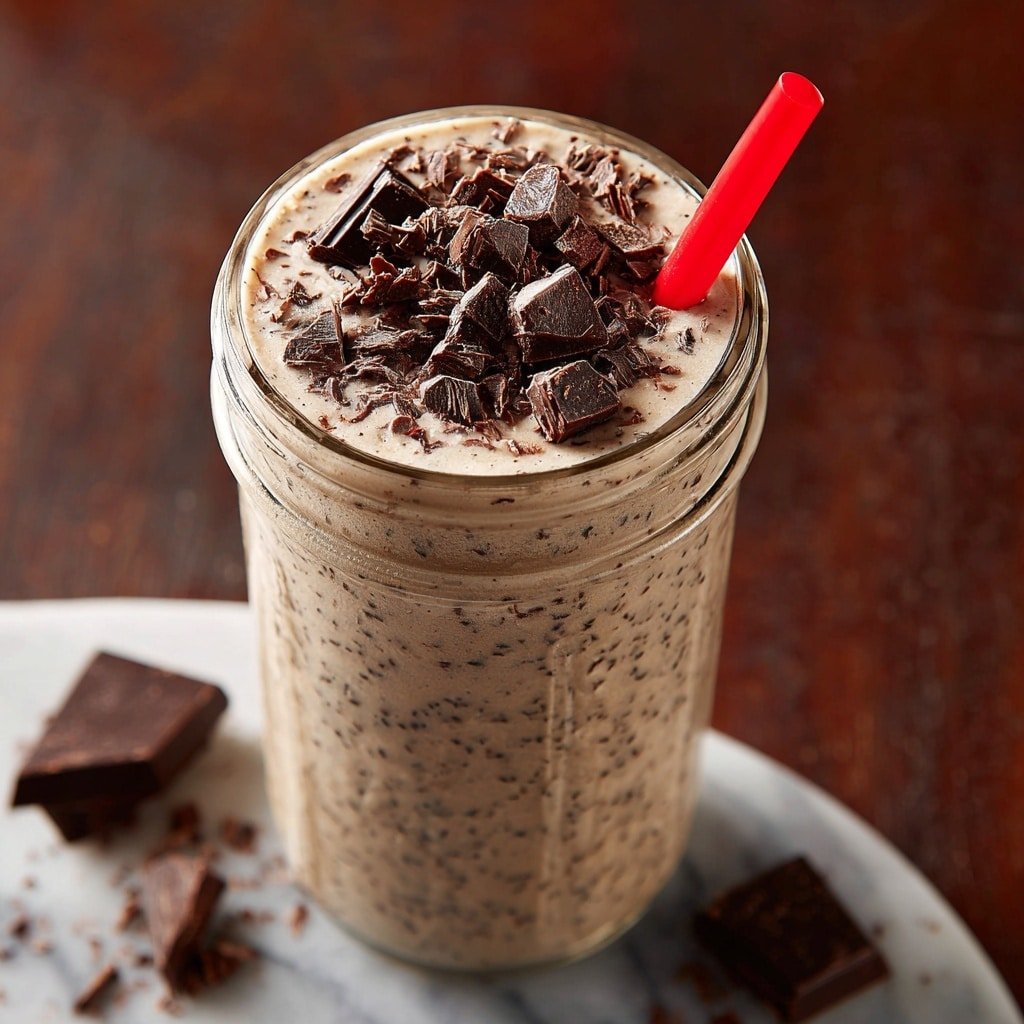 Chocolate Banana Peanut Butter Smoothie Recipe - Article Image 1 — Chocolate Banana Peanut Butter Smoothie, healthy chocolate smoothie, banana peanut butter drink, easy smoothie recipes, indulgent breakfast smoothies