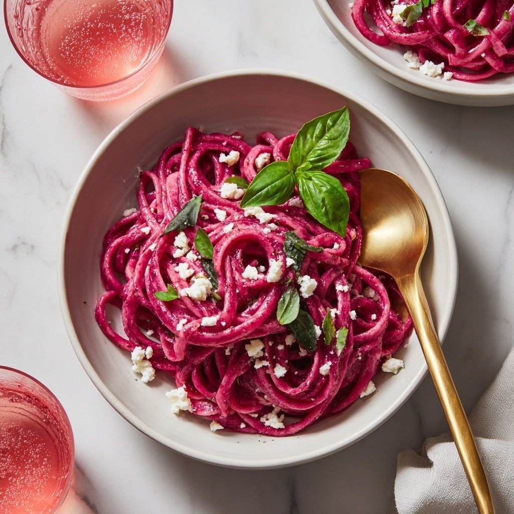 Pink Pasta with Creamy Tomato Sauce Recipe - Article Image 2 — Pink Pasta with Creamy Tomato Sauce, pink pasta recipe, creamy tomato pasta, easy pink pasta dish, comforting pasta dinner