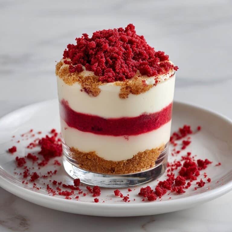 Red Velvet Pudding with Cream Cheese Layer Recipe