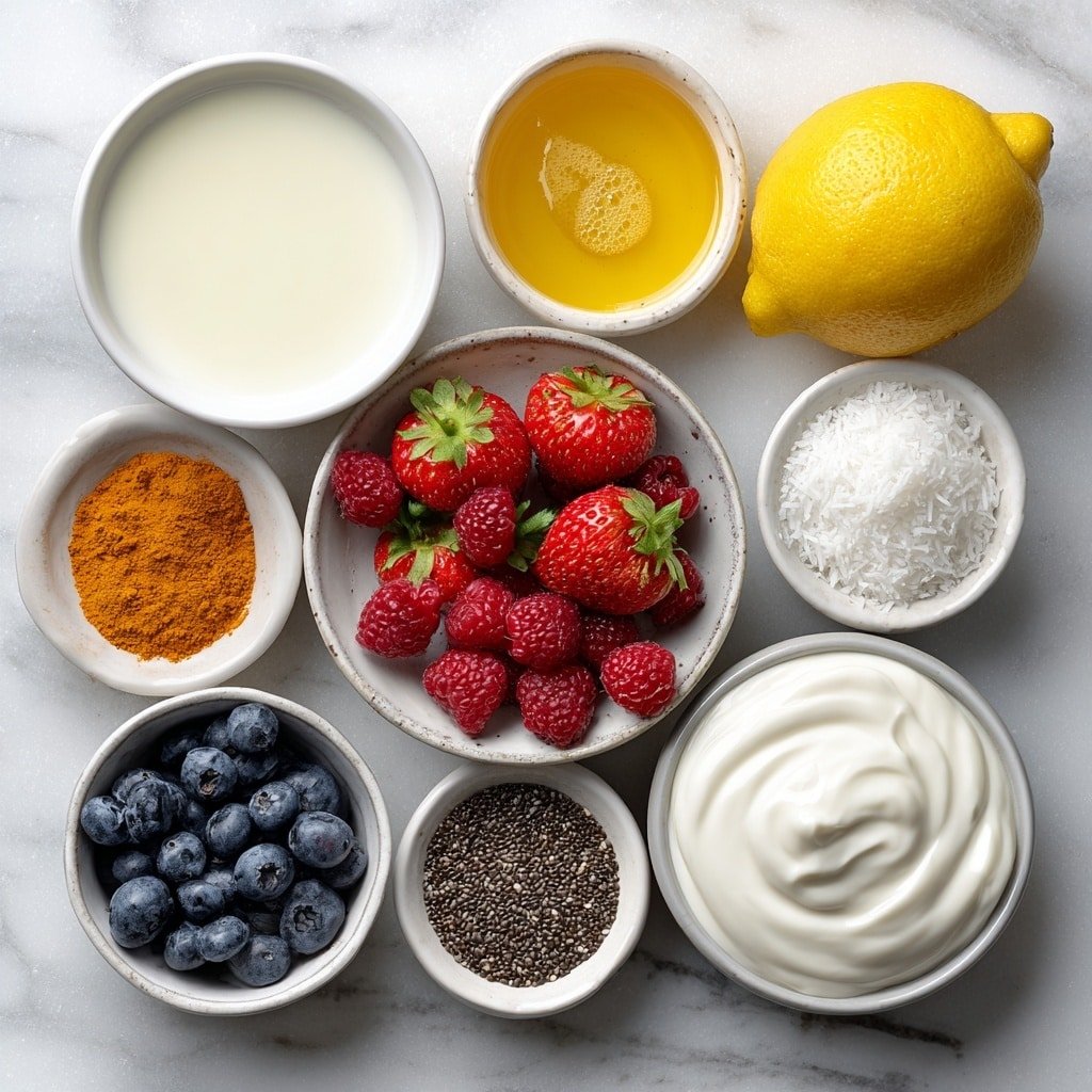 Lemon Chia Seed Pudding Recipe - Ingredients Image — Lemon Chia Seed Pudding, healthy chia pudding with lemon, easy lemon chia pudding, quick lemon chia pudding recipe, vegan lemon chia pudding