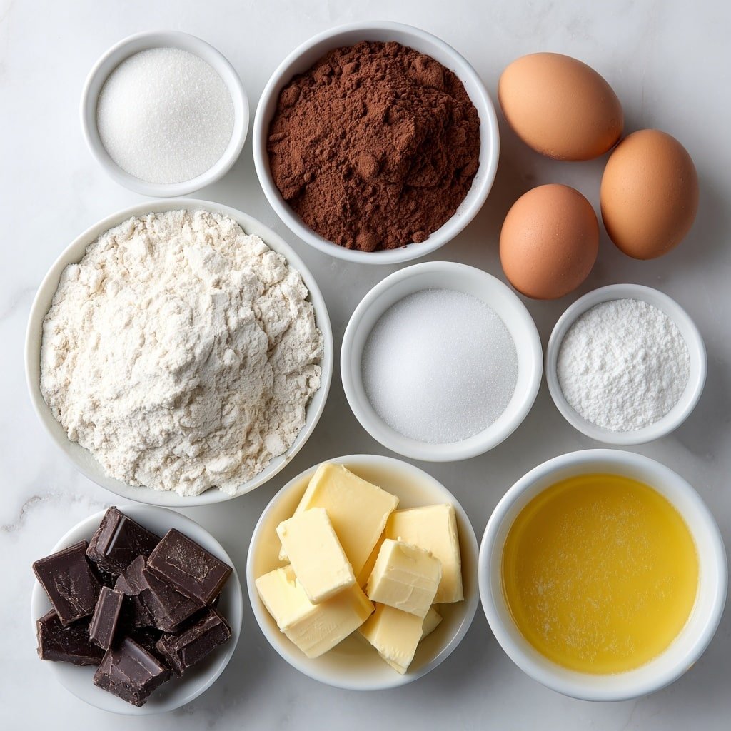 Espresso Brownie Cupcakes Recipe - Ingredients Image — Espresso Brownie Cupcakes, chocolate espresso cupcakes, fudgy coffee cupcakes, best espresso brownie cupcakes, decadent coffee dessert